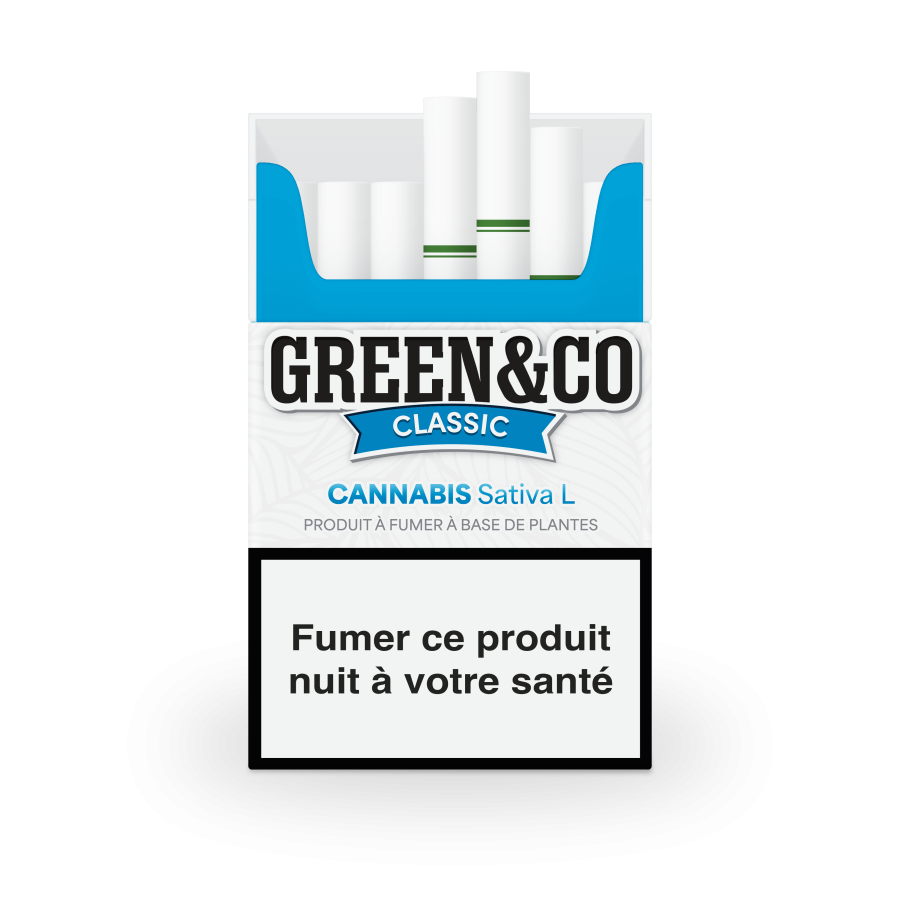 CIGARETTES GREEN&CO CLASSIC SANS NICOTINE