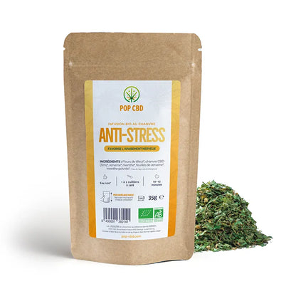 Tisane CBD Bio bien-être Anti-Stress 35g
